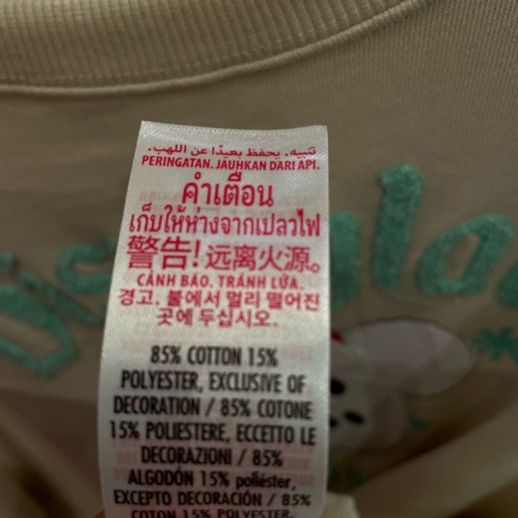 2024 Disneyland Christmas Snowman Pullover Sweater Adult NEW - Picture 3 of 3